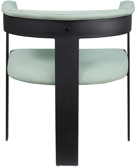 Romeo - Faux Leather Dining Chair With Black Base (Set of 2) - Simple Home Plus