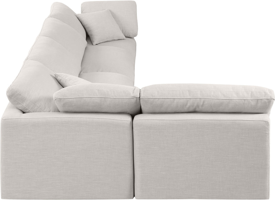 Indulge - Linen 5 Piece Modular Sectional - Simple Home Plus