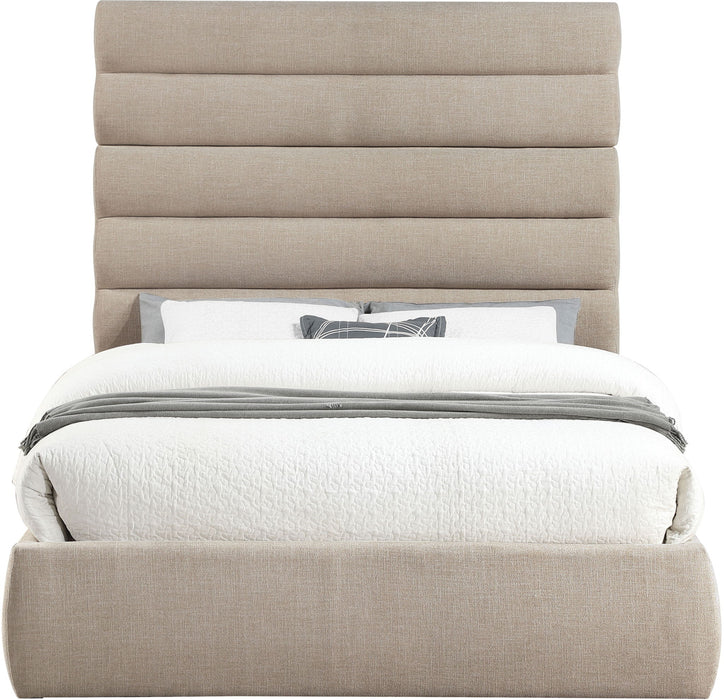 Adam - Linen Fabric Bed With 70.5" Headboard - Simple Home Plus