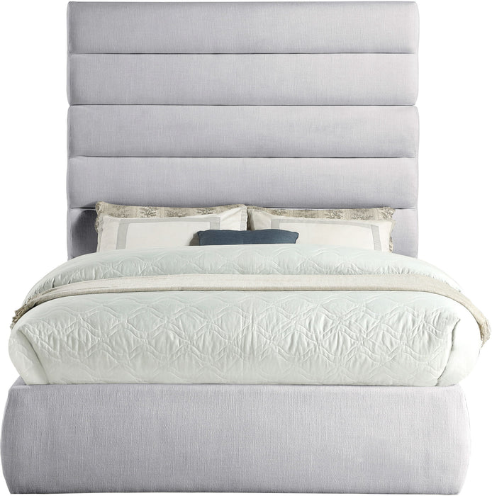 Adam - Linen Fabric Bed With 70.5" Headboard - Simple Home Plus