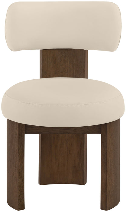 Atelier - Vegan Leather Upholstered Dining Chair (Set of 2) - Painted Brown Frame - Simple Home Plus