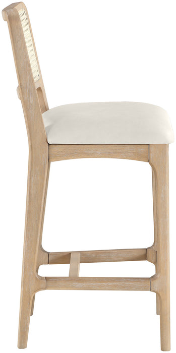 Atrium - Counter Stool With Brushed Natural Base (Set of 2) - Simple Home Plus