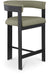 Romeo - Faux Leather Counter Stool With Black Base (Set of 2) - Simple Home Plus