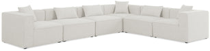 Cube - Linen 6 Piece Modular Corner Sectional - Simple Home Plus