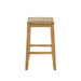 Iyani - Coastal Modern Wood Counter Height Kitchen Bar Stool - Simple Home Plus