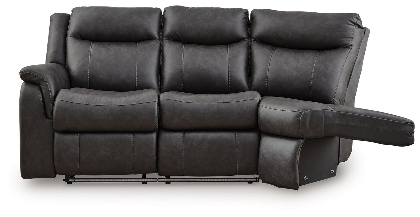 Sultan Meadow - LAF Reclining Loveseat - Eclipse - Simple Home Plus
