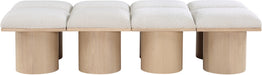 Pavilion - 8 Piece Modular Bench With Natural Base - Simple Home Plus