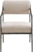 Bastille - Upholstered Dining Arm Chair (Set of 2) - Silver Frame - Simple Home Plus