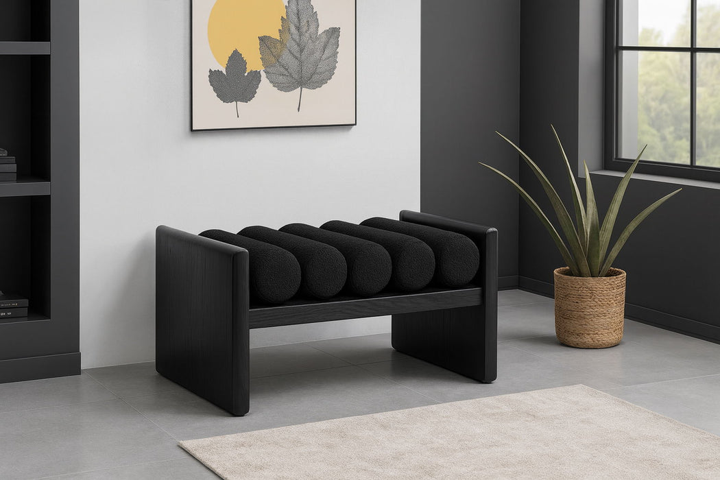 Waverly - Bench With Black Frame - Simple Home Plus