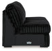 Midnight-Madness - Armless Loveseat - Onyx - Simple Home Plus