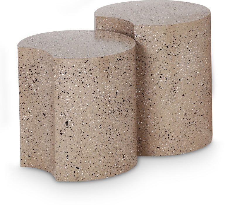 Dimple - Modular End Table - Terazzo Finish - Simple Home Plus