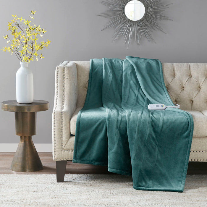 Heated Throw - Teal - Simple Home Plus