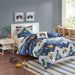 Nash - Monster Truck Comforter Set - Blue - Simple Home Plus
