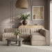 Rummi - Armless Velvet Performance Fabric Upholstered 4 Piece Modular Sectional - Simple Home Plus