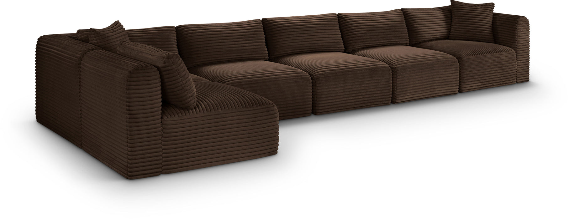 Shaggy - 6 Piece Modular Sectional - Simple Home Plus