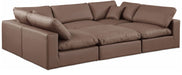 Comfy - 6 Piece Faux Leather Sectional - Simple Home Plus