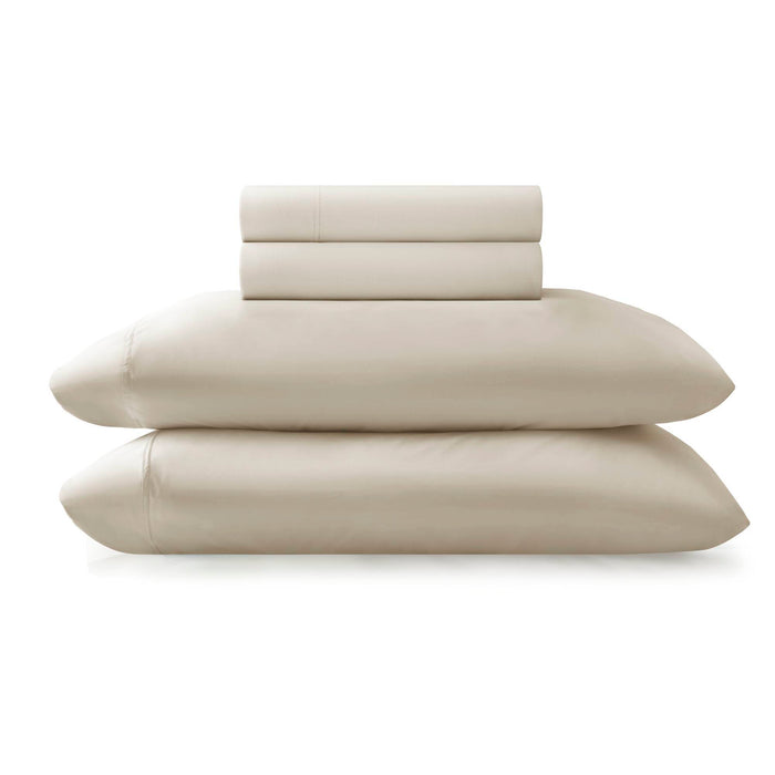 Queen Stretch Jersey Sheet Set - Ivory - Simple Home Plus