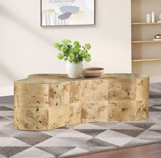 Zaire - Burl Wood Coffee Table