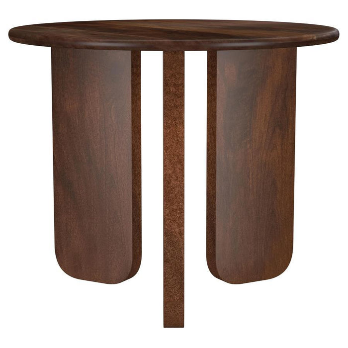 Dale - Round Solid Mango Wood Table - Simple Home Plus