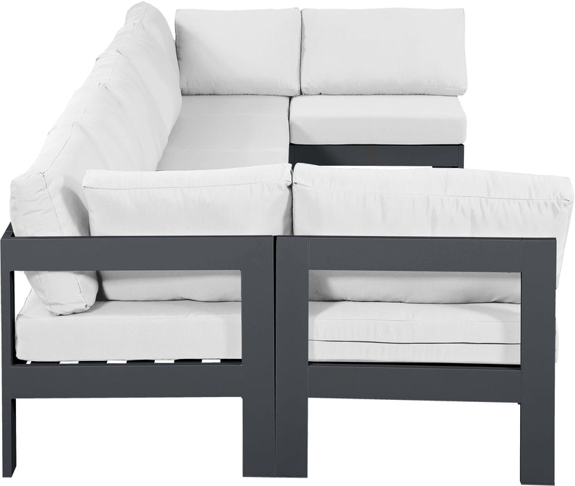 Nizuc - Outdoor Patio 7 Piece Modular Sectional With Gray Frame - Simple Home Plus