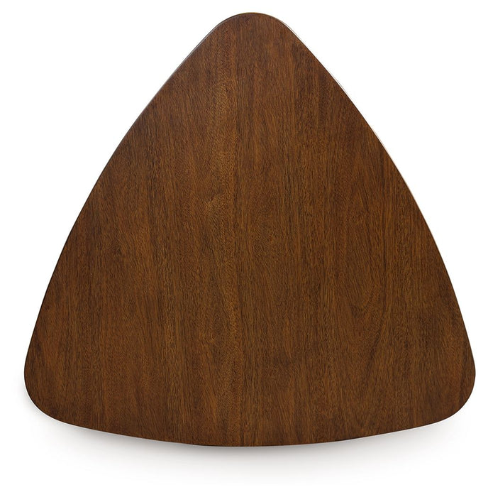 Tameride - Brown - Triangle Dining Room Table - Simple Home Plus