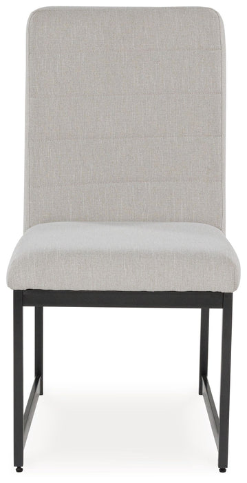 Tomtyn - Light Brown - Dining Upholstered Side Chair (Set of 2) - Simple Home Plus