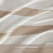 Merritt - Twin/Twin Long Yarn-Dyed Striped Comforter - Taupe - Simple Home Plus