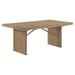 Adina - Extension Dining Table - Distressed Light Brown - Simple Home Plus