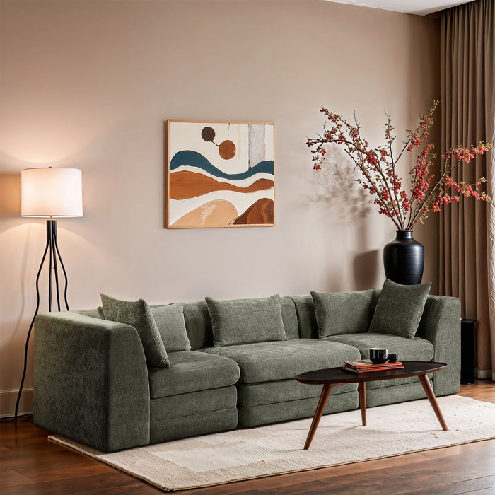Stellar - 3 Piece 114" Upholstered Modular Sofa - Simple Home Plus