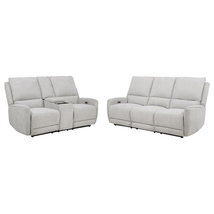 Sylmar - Chenille Power Reclining Sofa Set - Simple Home Plus