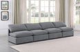 Indulge - Velvet 4 Seat Modular Armless Sofa - Simple Home Plus