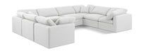 Indulge - Linen 8 Piece Modular Sectional - White - Simple Home Plus