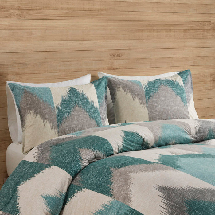 Alpine - 3 Piece Comforter Mini Set - Aqua - Simple Home Plus