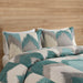 Alpine - King 3 Piece Comforter Mini Set - Aqua - Simple Home Plus