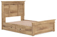 Makidern - Panel Storage Bed With 2 Under Bed Storage Units - Simple Home Plus