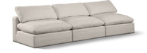 Comfy - Linen Modular Armless Sofa 3 Seats - Simple Home Plus