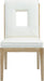 Gwendolyn - Faux Leather Dining Side Chair With Natural Frame (Set of 2) - Simple Home Plus