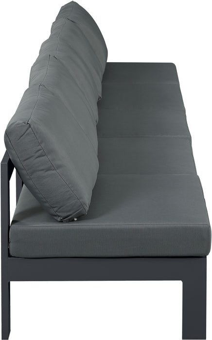 Nizuc - Outdoor Patio 5 Seat Modular Armless Sofa With Gray Frame - Simple Home Plus