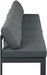 Nizuc - Outdoor Patio 5 Seat Modular Armless Sofa With Gray Frame - Simple Home Plus