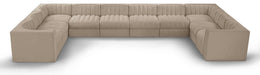Rummi - Velvet Performance Fabric Upholstered 10 Piece Modular Sectional - Simple Home Plus