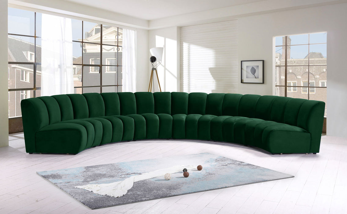 Infinity - 6 Piece Velvet Modular Sectional - Simple Home Plus