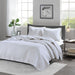 Keaton - Reversible Coverlet Set - White - Simple Home Plus