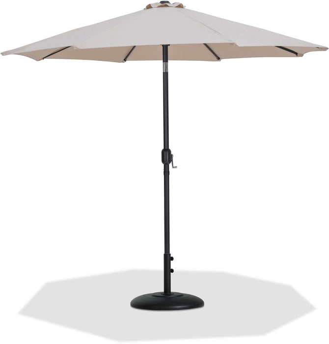 Fiji - Aluminum Patio Umbrella With Round Black Base - Simple Home Plus