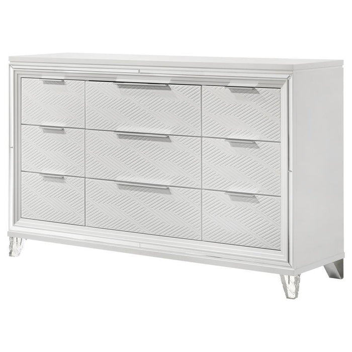 Marmore - 9-Drawer Dresser - Simple Home Plus