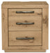 Bracken - Light Brown - Three Drawer Night Stand - Simple Home Plus