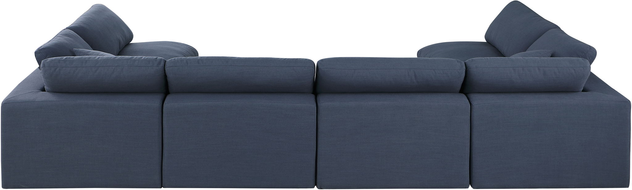 Comfy - 6 Piece Linen Modular Armless Sectional - Simple Home Plus