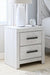 Cayboni - Two Drawer Night Stand - Whitewash - Simple Home Plus