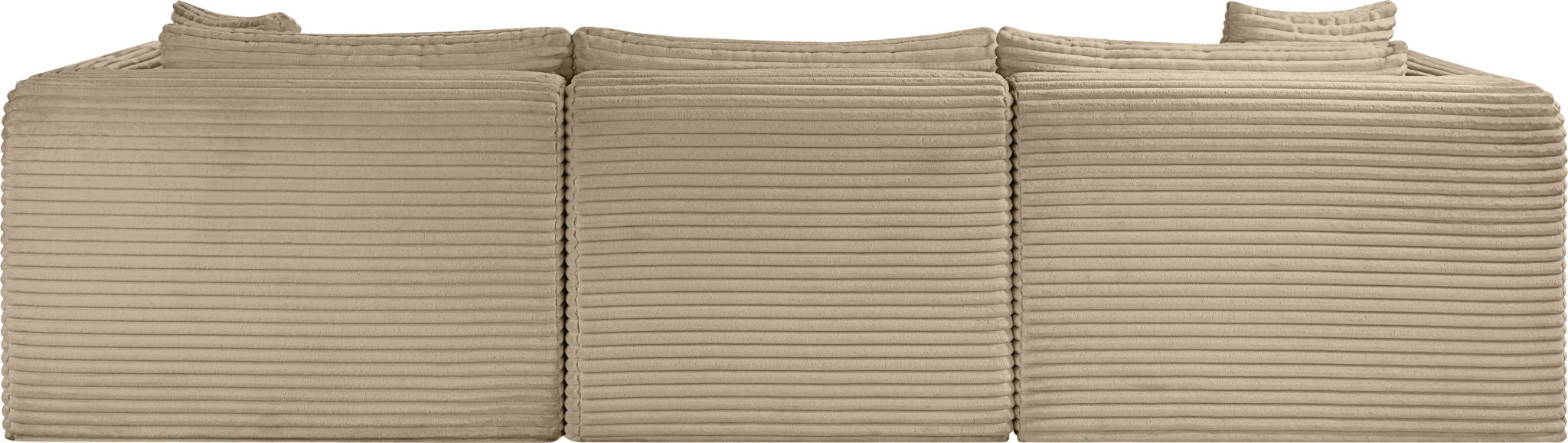 Shaggy - Fabric 4 Piece Modular Sectional - Simple Home Plus