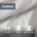 Viola - King 3 Piece Tufted Damask Duvet Cover Set - Off White - Simple Home Plus