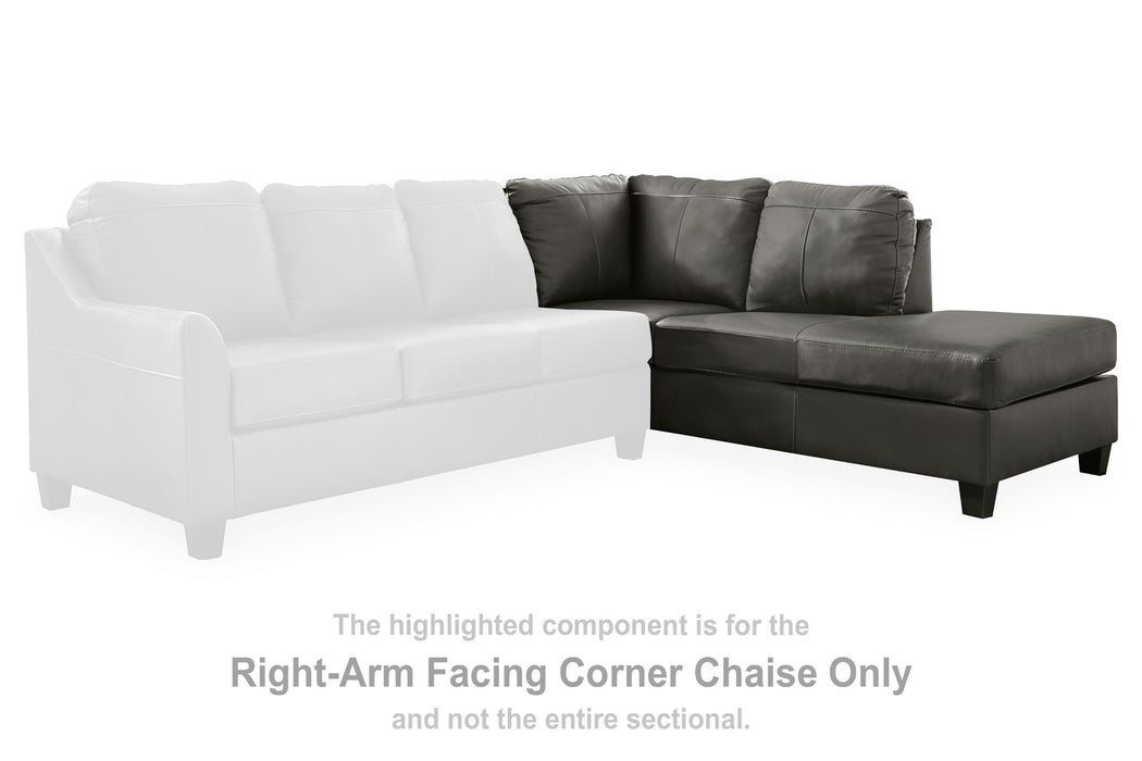 Valderno - Raf Corner Chaise - Fog - Simple Home Plus